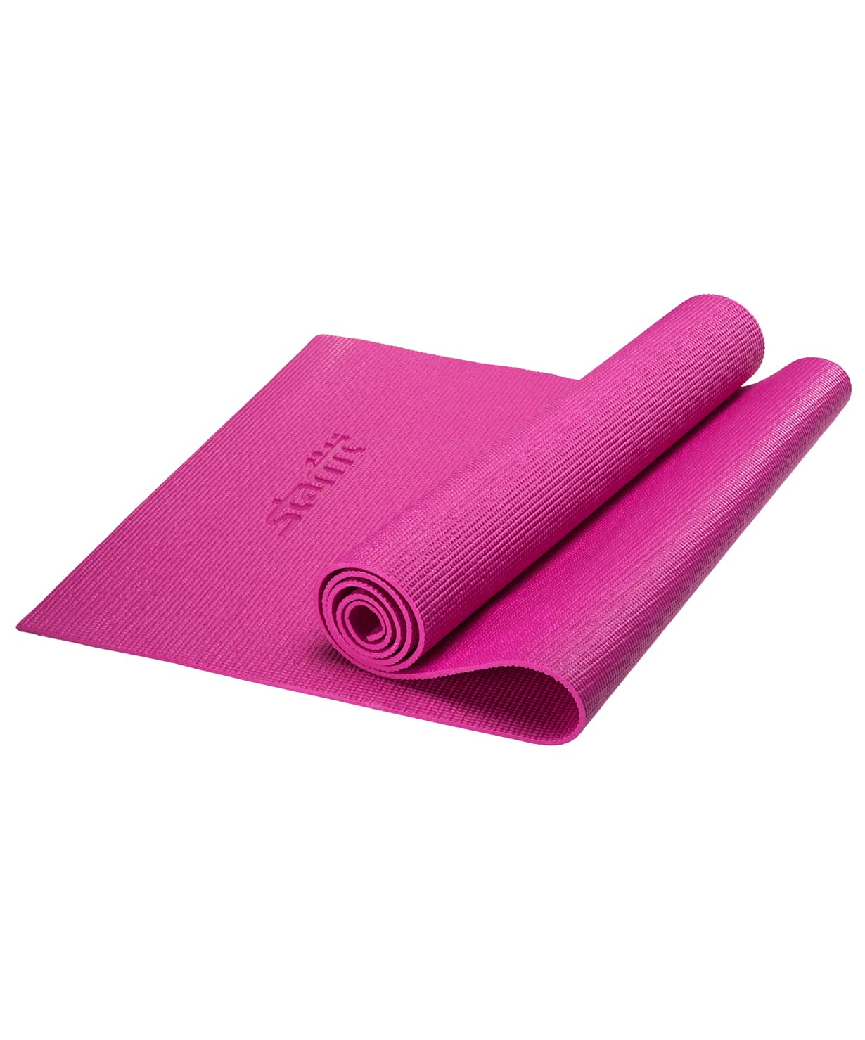 Коврик для йоги STARFIT FM-101 PVC 173x61x0,5 см, розовый 1/16