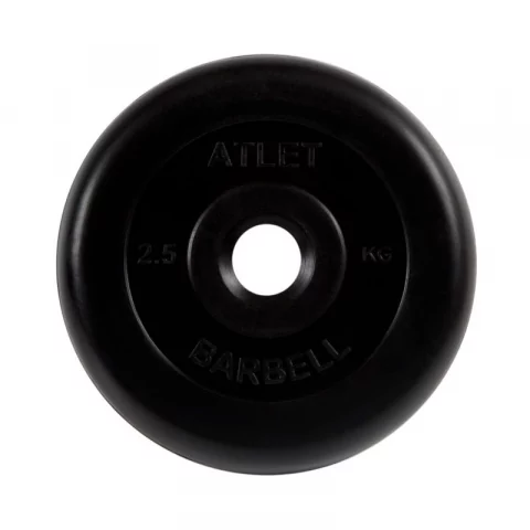 Диск обрезиненный Atlet, 2,5 кг 26 мм МВ Barbell MB-AtletB26-2,5