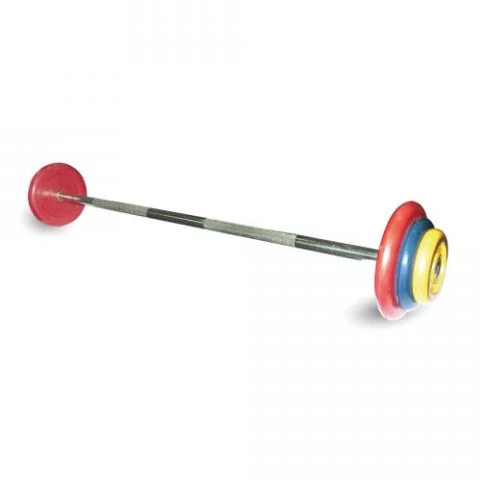 

Штанга неразборная с цветными дисками MB Barbell MB-BarMW-C17,5