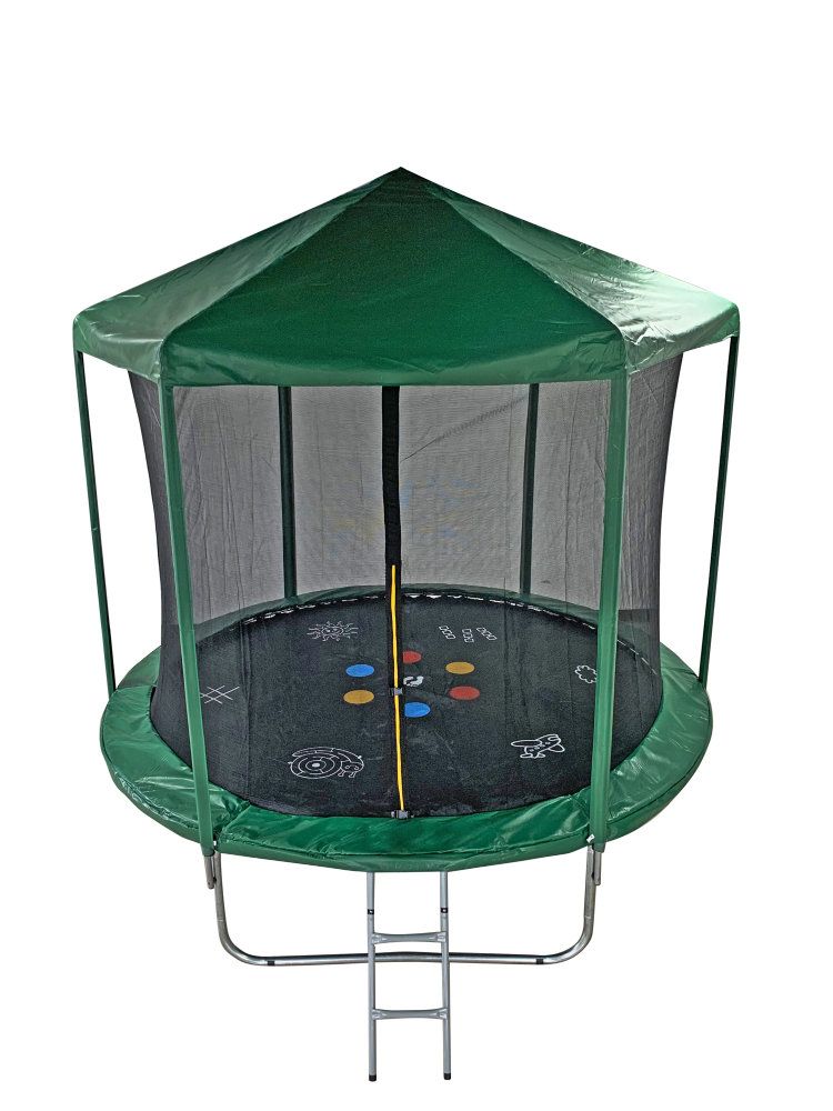 

Батут 8FT 2,44м HOME с принтом, защитной сеткой и крышей FR-30-8FT