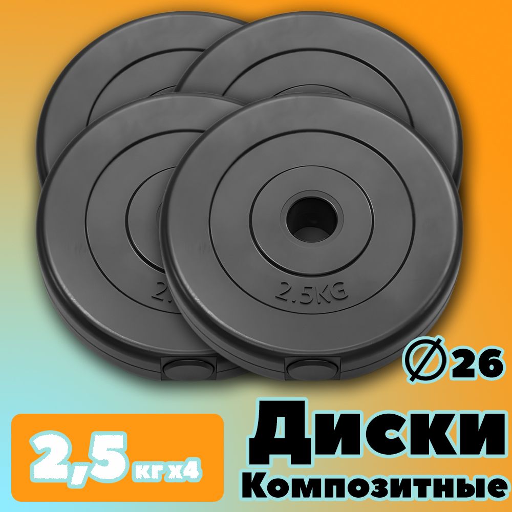 

Комплект Дисков PROFIGYM 2.5кг. / 4 шт.
