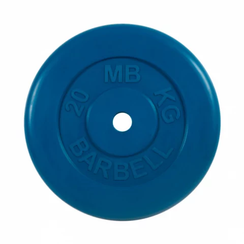

Диск обрезиненный синего цвета, 31 мм MB Barbell MB-PltC31-20