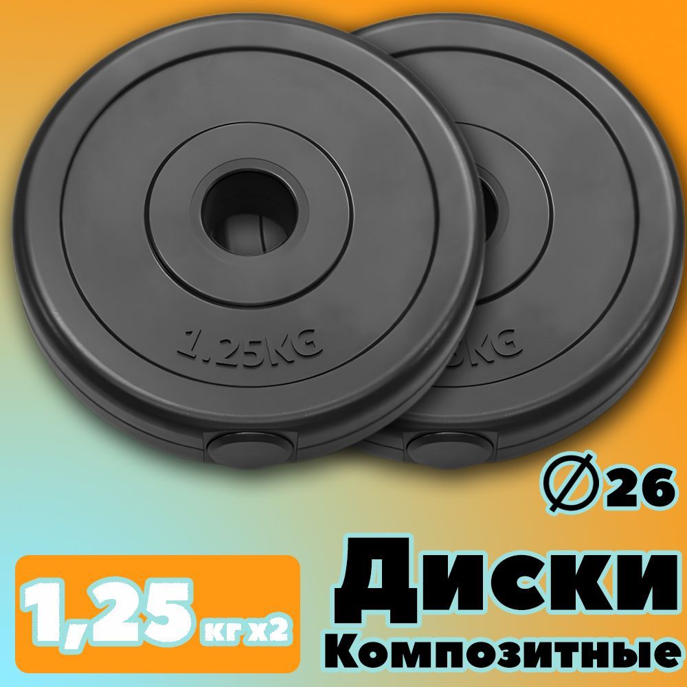 

Комплект Дисков PROFIGYM 1.25кг. / 2 шт.