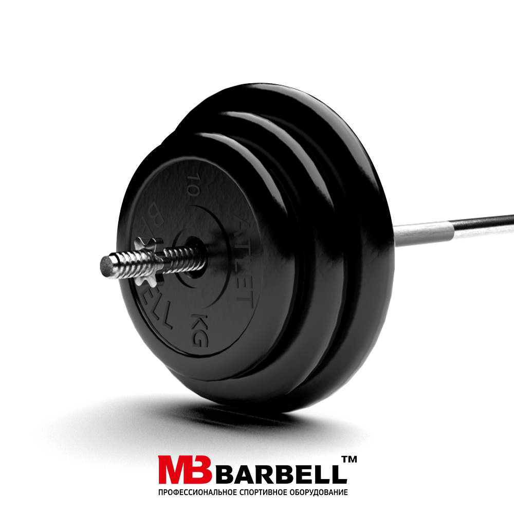 Штанга обрезиненная MB Barbell Atlet 100кг