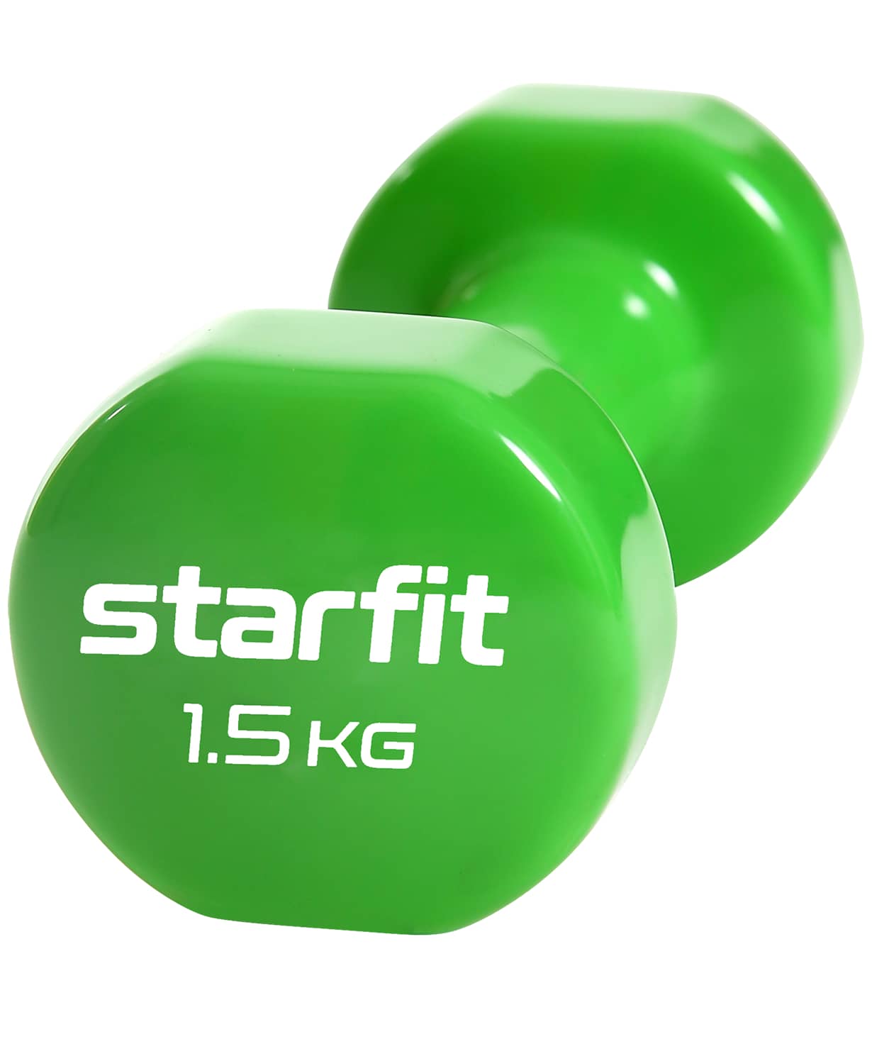 Гантель виниловая STARFIT Core DB-101 1,5 кг, зеленый