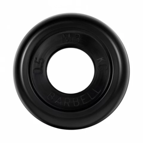 

Диск обрезиненный, черного цвета 26 мм MB Barbell MB-PltB26-0,5