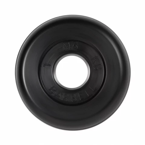 

Диск обрезиненный, черного цвета 26 мм MB Barbell MB-PltB26-1
