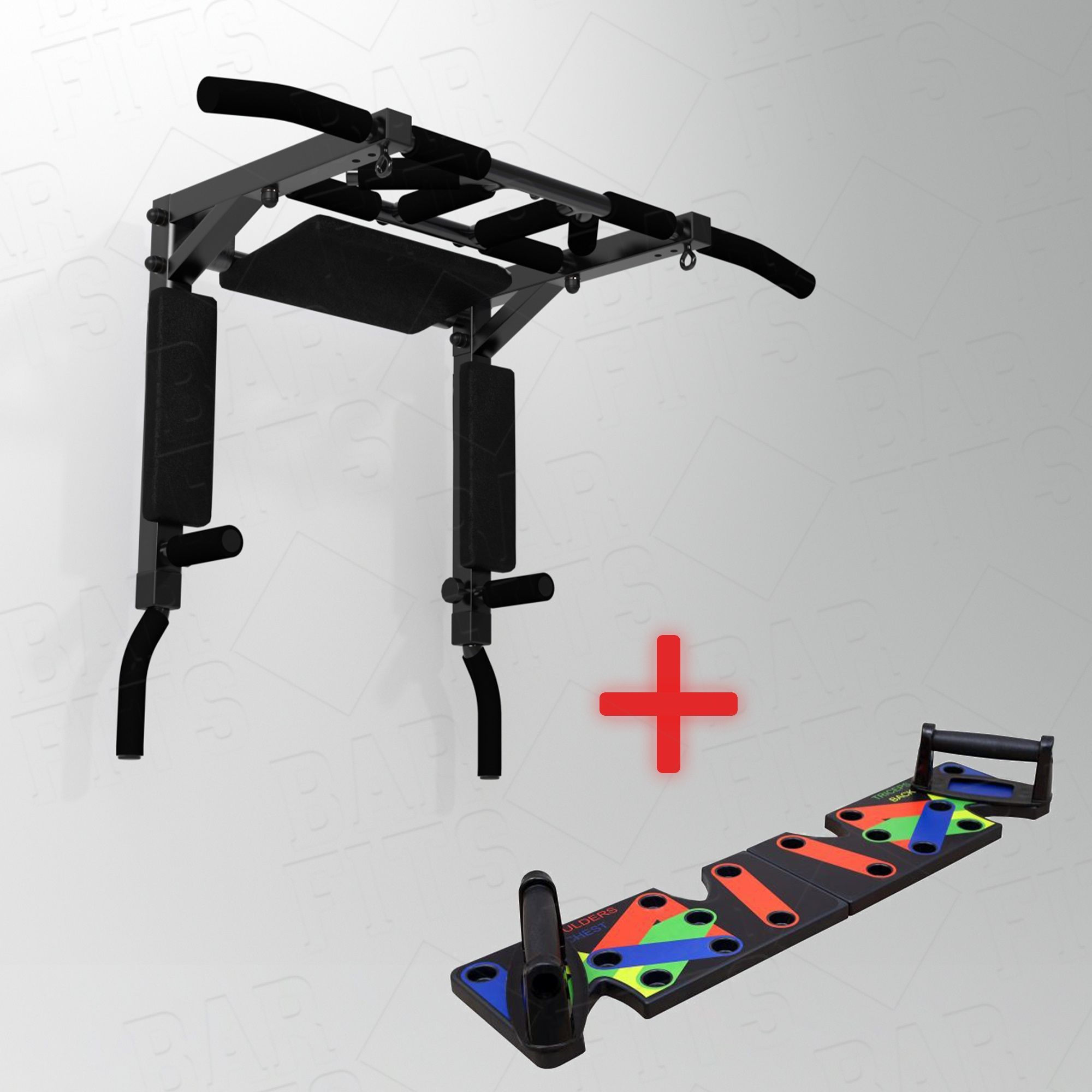 Турник Брусья Пресс 3в1 Мультихват + Доска для отжиманий Push up stand Barfits