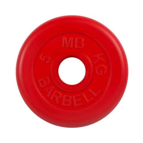 

Диск обрезиненный красного цвета, 51 мм MB Barbell MB-PltC51-5