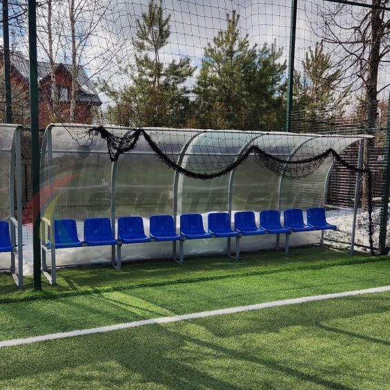 Кабинка для игроков и судей на 12 мест