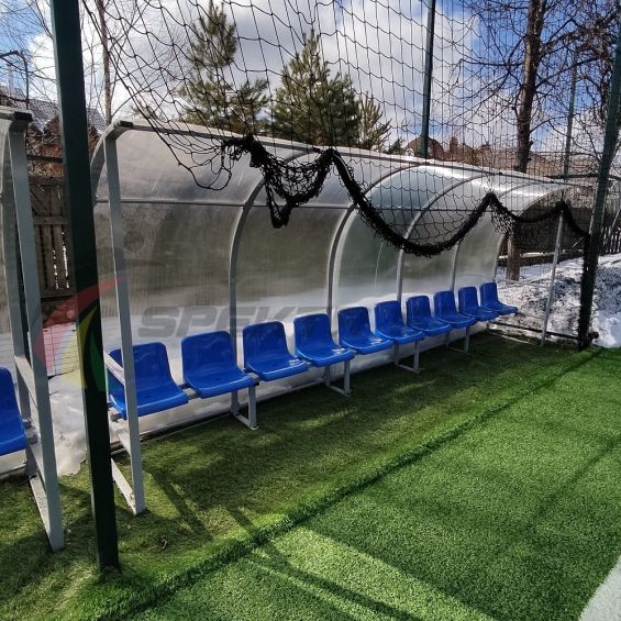 Кабинка для игроков и судей на 12 мест