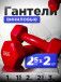 Гантель глянцевая (железная) 2.5 кг 2шт