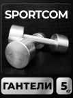 Гантели Sportcom неразборные металлические 5 кг 2 шт