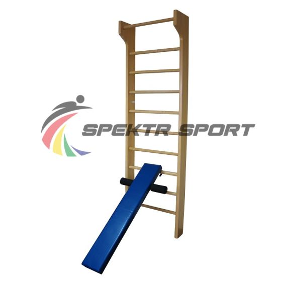 Доска наклонная навесная для пресса мягкая с валиком для ног