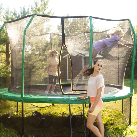 Батут с защитной сеткой 488 см каркасный - KedaJump Jumpinator 16FT