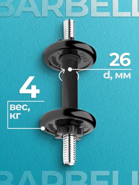 Гантель разборная MB Barbell MB-FdbM-At4 4кг