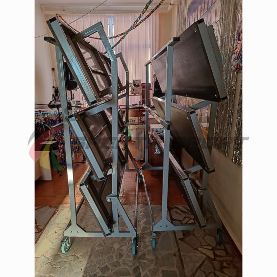 Хоровой станок складной мобильный трехрядный