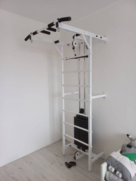 Шведская стенка с блочным тренажером