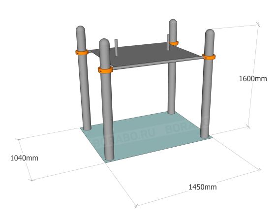 Антивандальный Workout стол BW-18 Армрестлинг