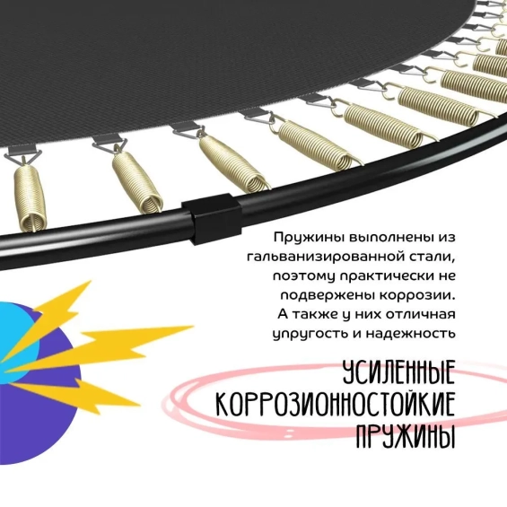 Батут с защитной сеткой 305 см каркасный - KedaJump Jumpinator 10FT