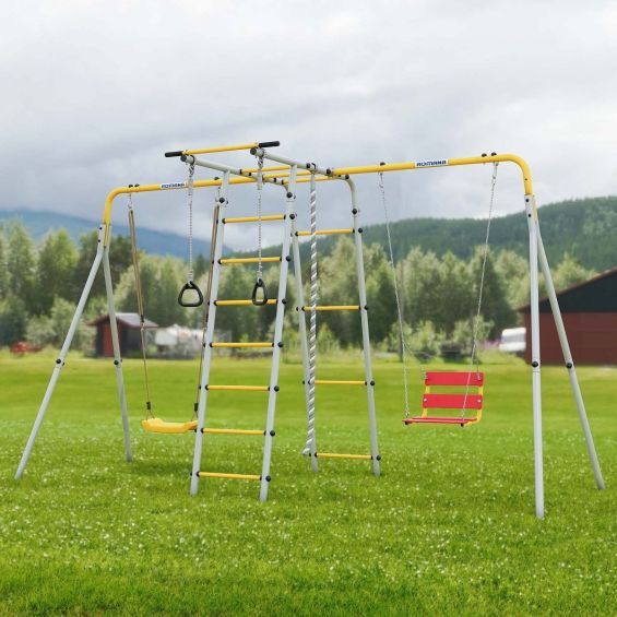 Детский спортивный комплекс для дачи Romana Лесная поляна-3-PRO (Комплект №10)