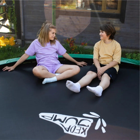 Батут с защитной сеткой 366 см каркасный - KedaJump Jumpinator 12FT
