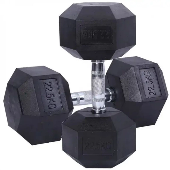 Гантельный ряд от 27,5 до 50 кг (10 пар) шаг 2,5 кг Gymmaster ANA-101