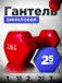 Гантель глянцевая (железная) 2.5 кг