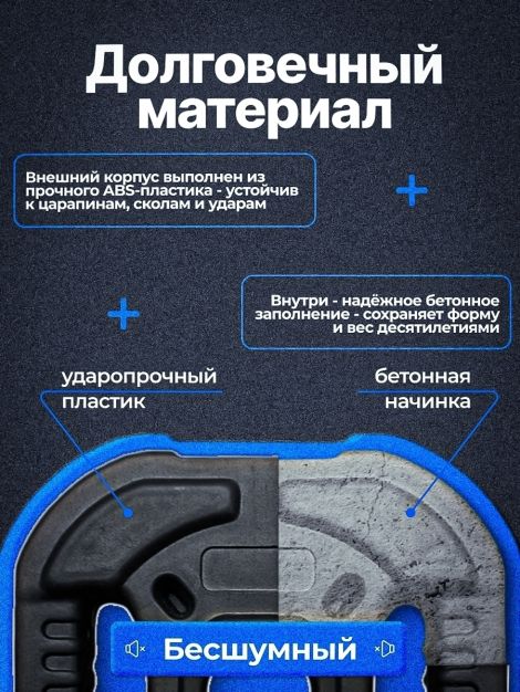 Комплект: Диск композитный с рукоятью 2.5 кг 2шт