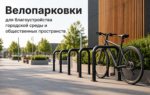 Велопарковки для благоустройства городской среды и общественных пространств
