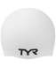 Шапочка для плавания TYR Wrinkle Free Silicone Cap, силикон, белый (LCS/100)
