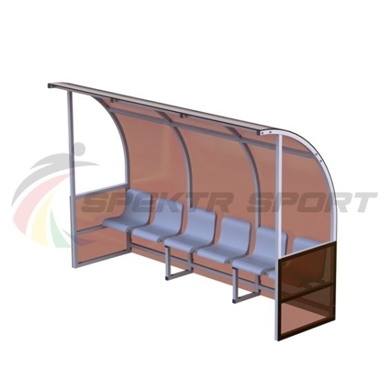 Кабинка для игроков и судей на 6 мест