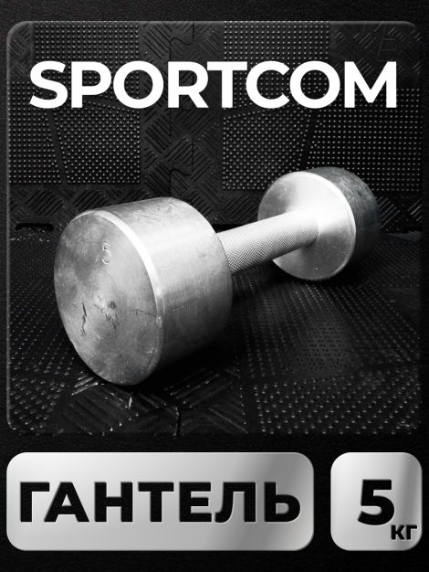 Гантель Sportcom неразборная металлическая 5 кг 