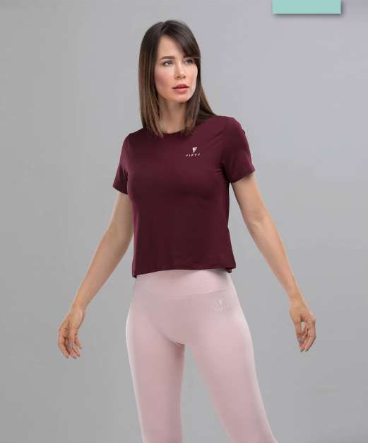 Женская футболка FIFTY Covert Glance FA-WT-0104-BRD, бордовый