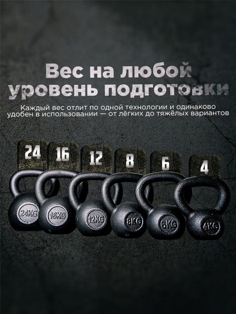 Гиря чугунная BARFITS 4кг