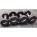 Гантельный ряд полиуретановый от 2,5 до 25 кг (шаг 2,5 кг) Gymmaster ANA-002