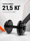 Гантель разборная MB Barbell MB-FdbM-At21.5 21,5кг