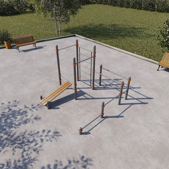 Спортивный воркаут комплекс СВС-166-М