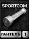 Гантель Sportcom неразборная металлическая 1 кг 