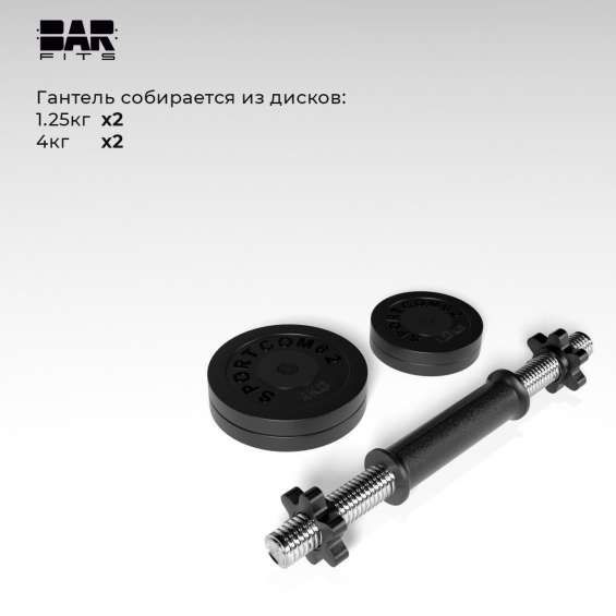 Гантель разборная BARFITS Sportcom D26 12кг 