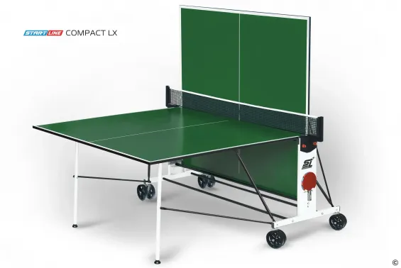 Стол теннисный Compact LX, зелёный