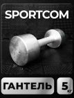 Гантель Sportcom неразборная металлическая 5 кг 