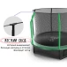 Батут с защитной сеткой 244 см каркасный - KedaJump Jumpinator 8FT