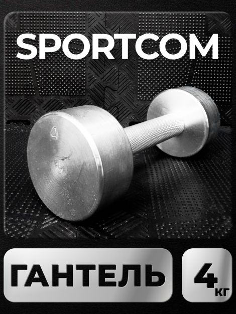 Гантель Sportcom неразборная металлическая 4 кг 